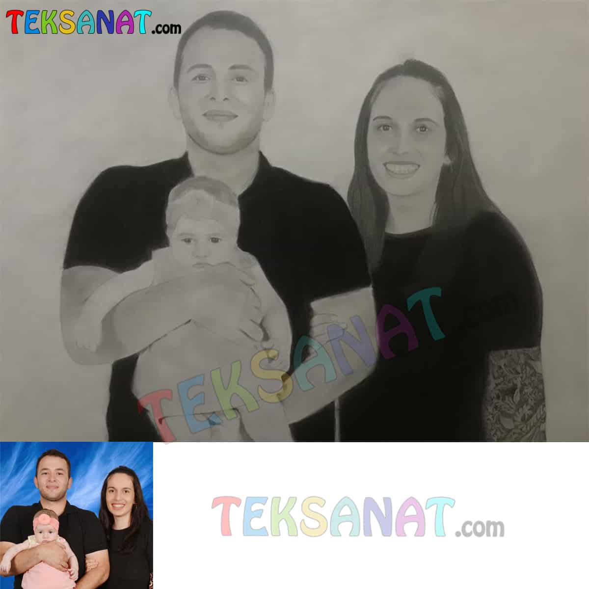 Karakalem Portre Sipariş