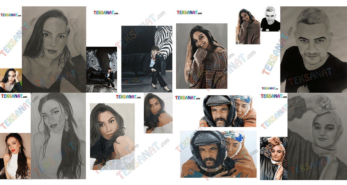 Karakalem Portre Sipariş