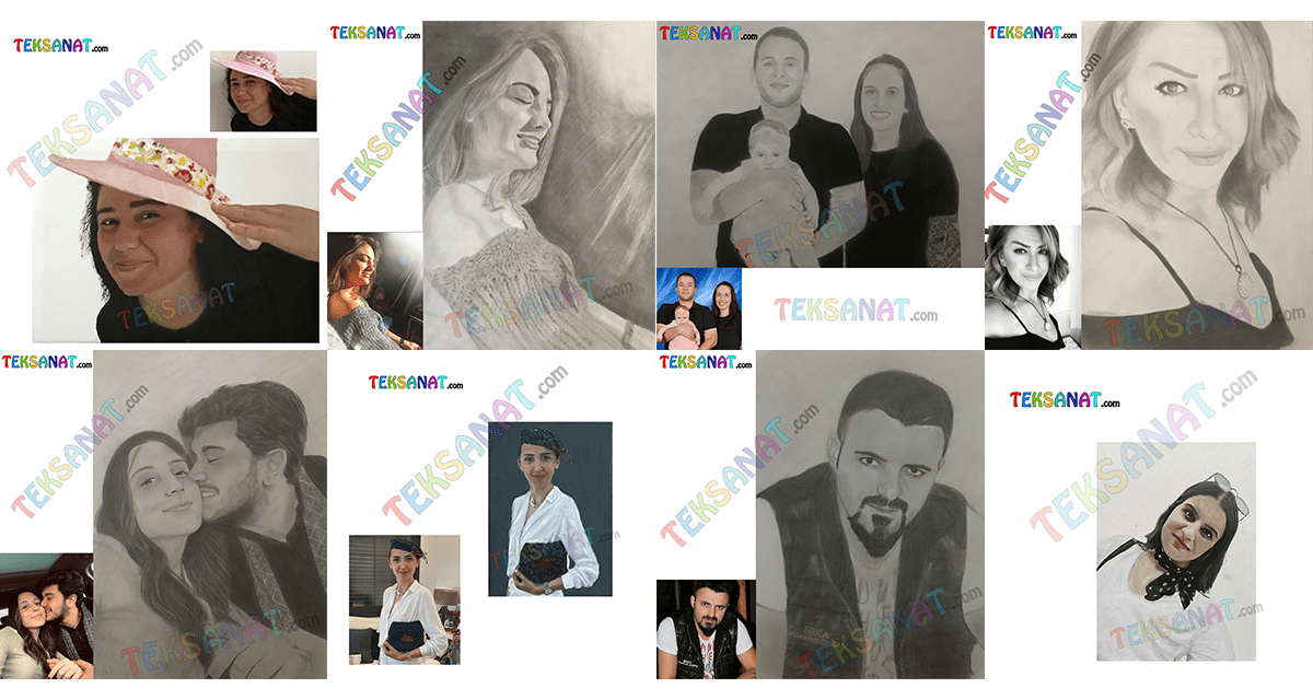 Karakalem Portre Sipariş